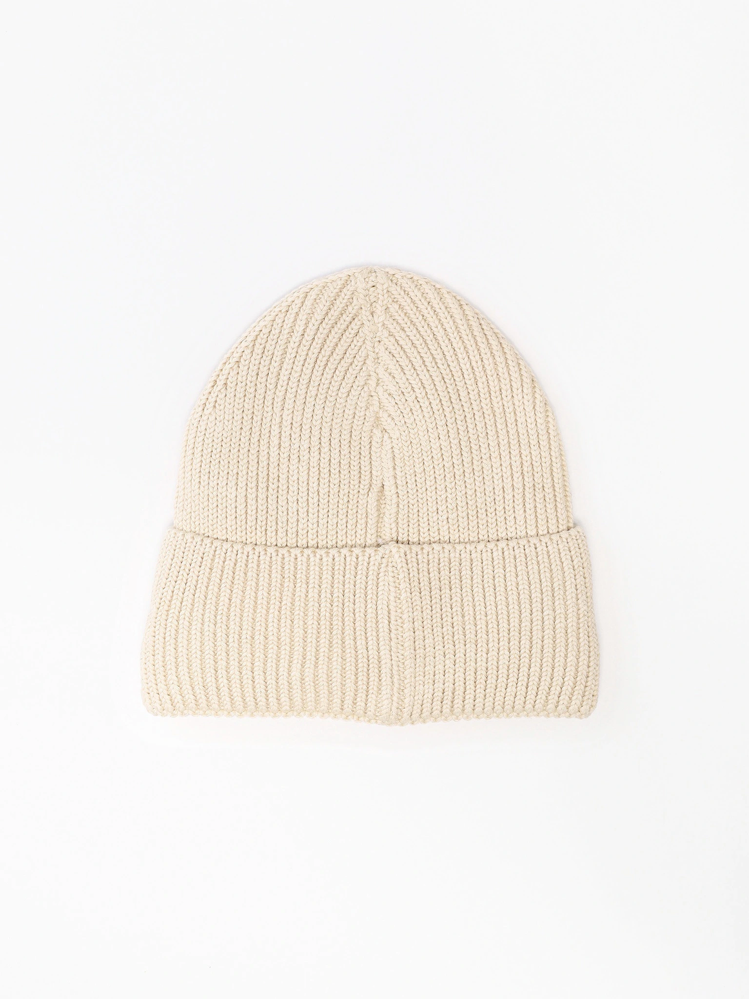 Шапка-бини из смесовой вискозы с отворотом на подкладе в ассортименте